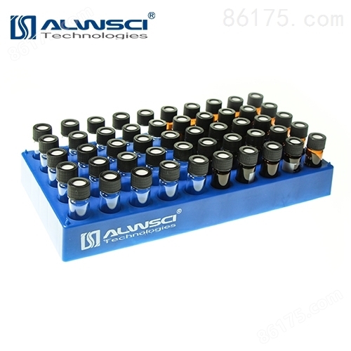 ALWSCI进样瓶架PP聚丙烯孔架50孔用于4ML